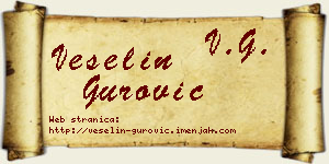 Veselin Gurović vizit kartica